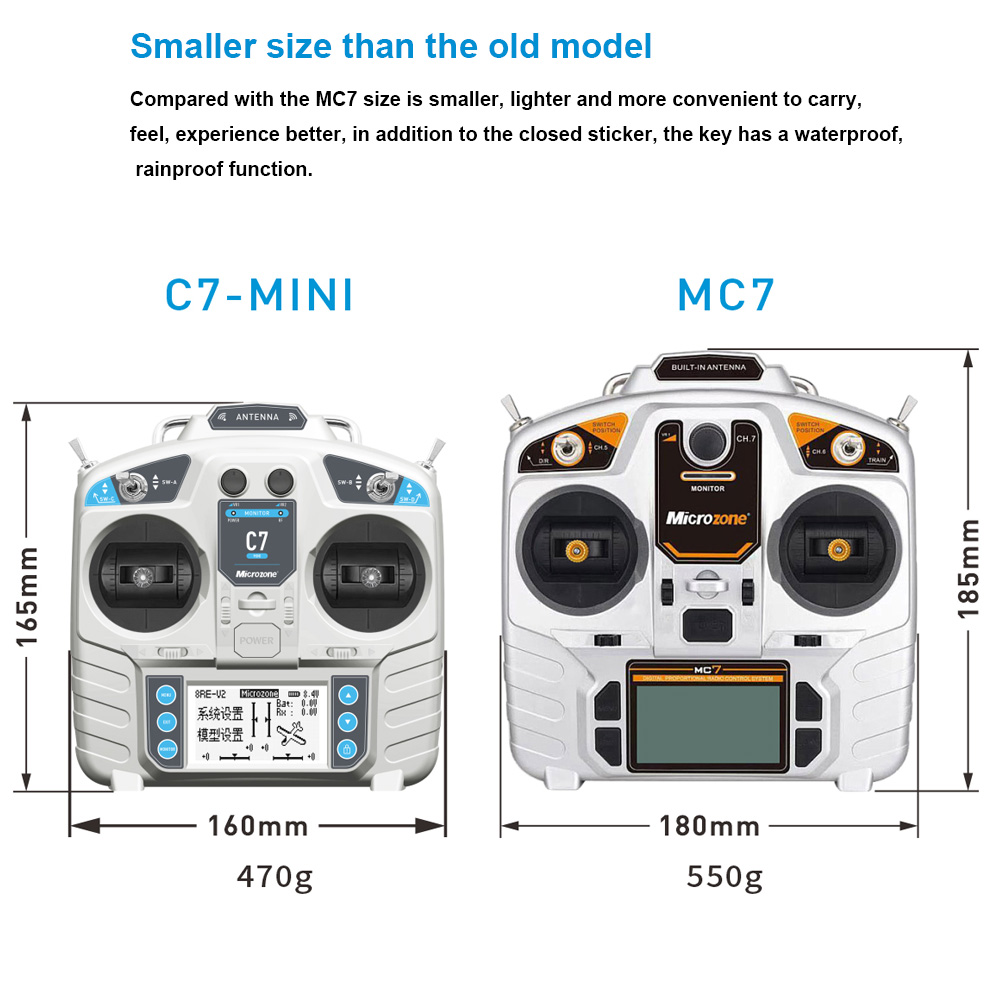 Controlador MicroZone MC7 MINI - Drone Gimbal Controller reseña y precio